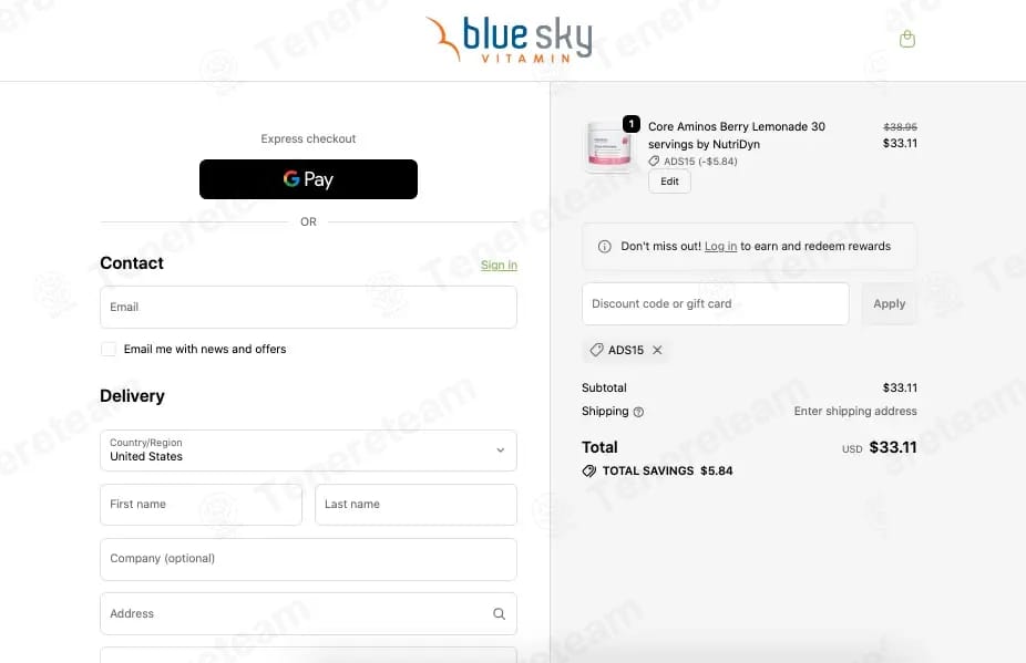 Blue Sky Vitamin coupon code tested July 2026 – Coupons Scout