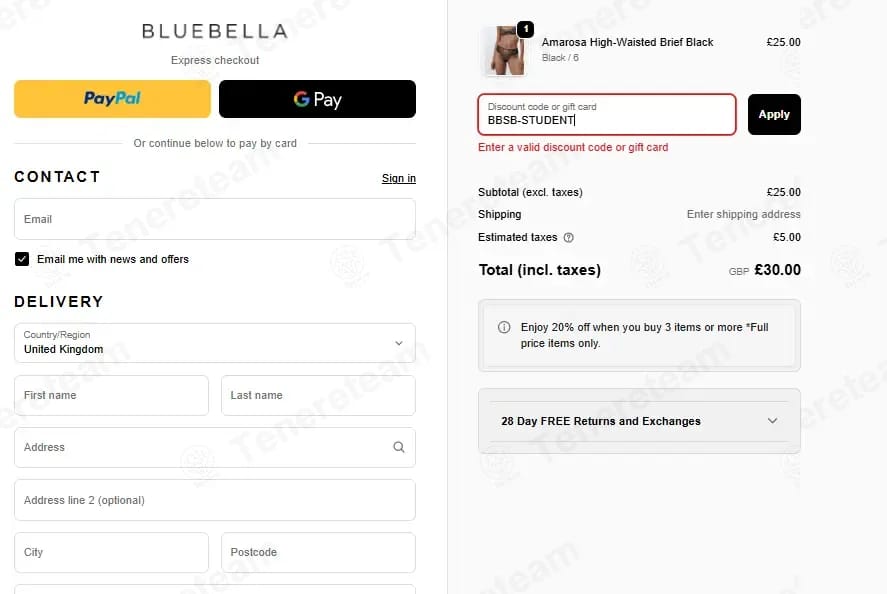 Bluebella DE coupon code tested July 2026 – Coupons Scout
