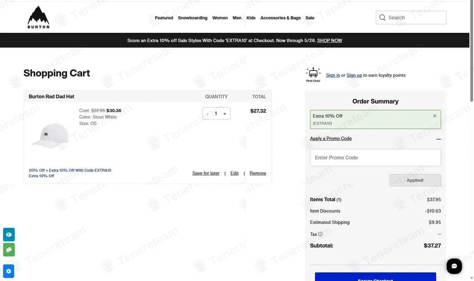 Burton Snowboards Canada coupon code tested July 2026 – Coupons Scout