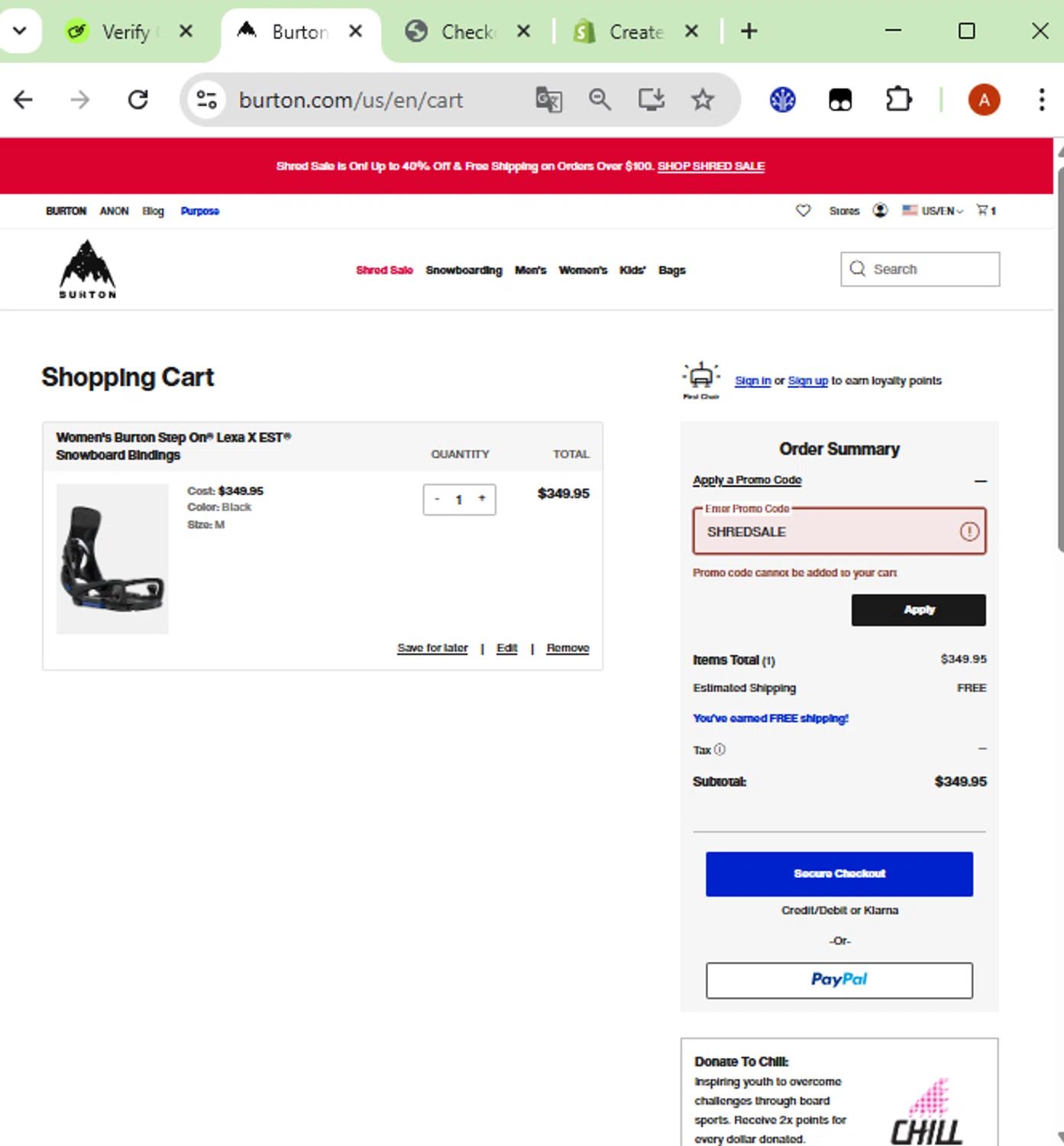 Burton Snowboards Canada coupon code tested July 2026 – Coupons Scout