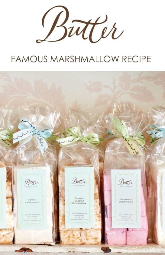 Butter Baked Goods famous homemade marshmallows arranged in glass jars showing pastel colors