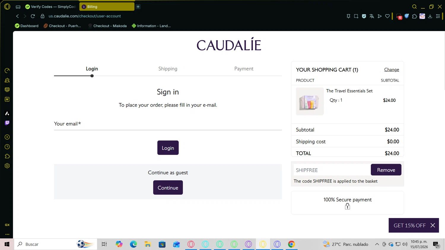 Caudalie CA coupon code tested July 2026 – Coupons Scout
