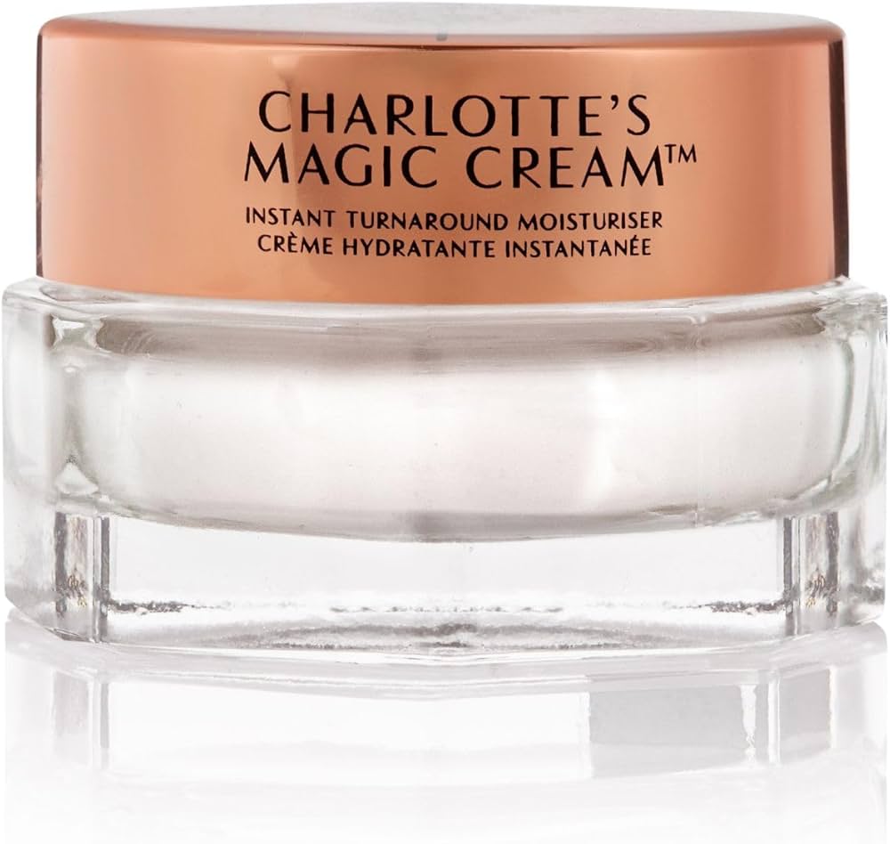 Charlotte Tilbury Magic Cream moisturizer luxury skincare product on white background