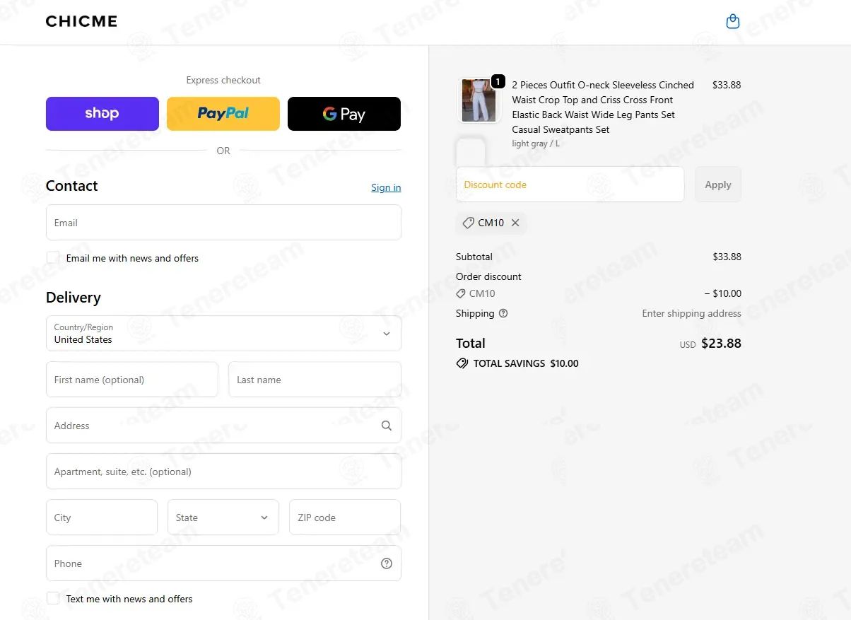 ChicMe coupon code tested July 2026 – Coupons Scout