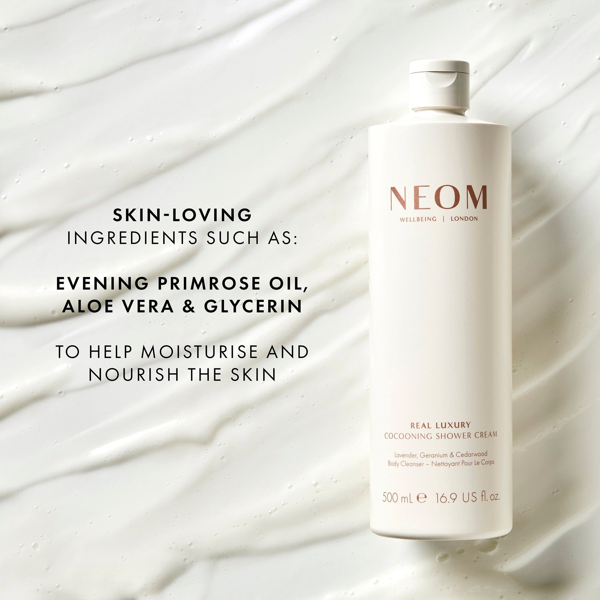Neom Complete Bliss hand and body wash 300ml therapeutic wellness bottle