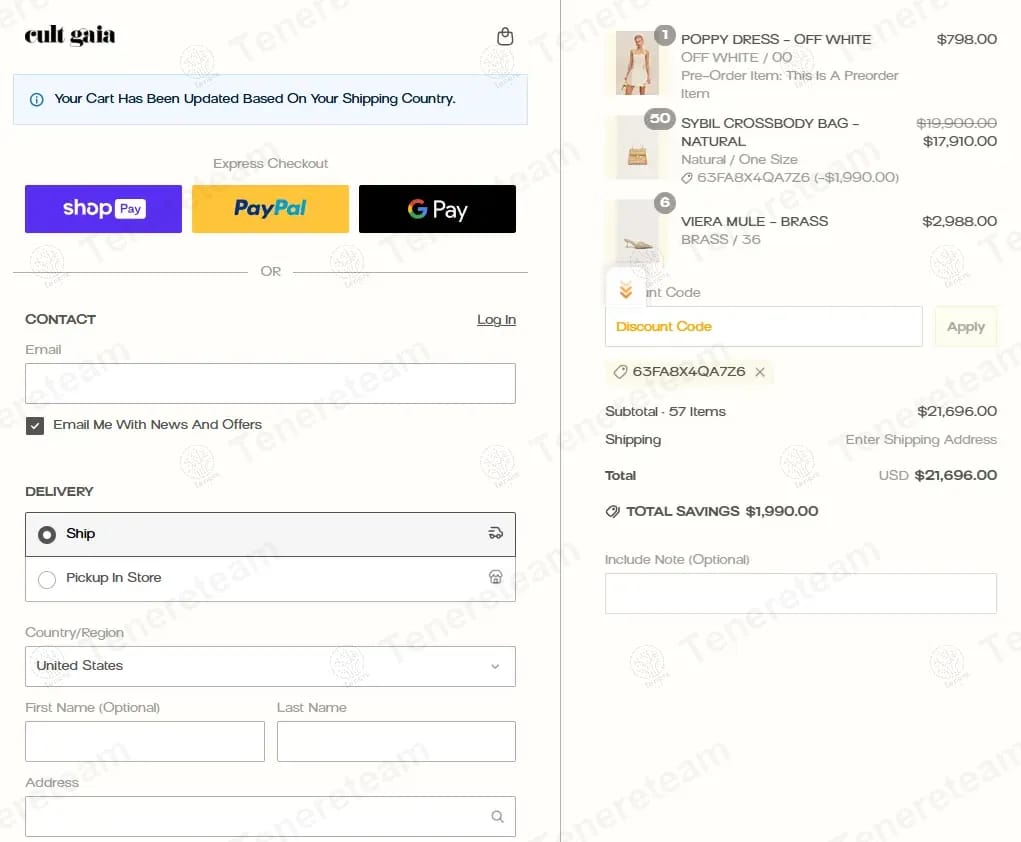 Cult Gaia coupon code tested July 2026 – Coupons Scout