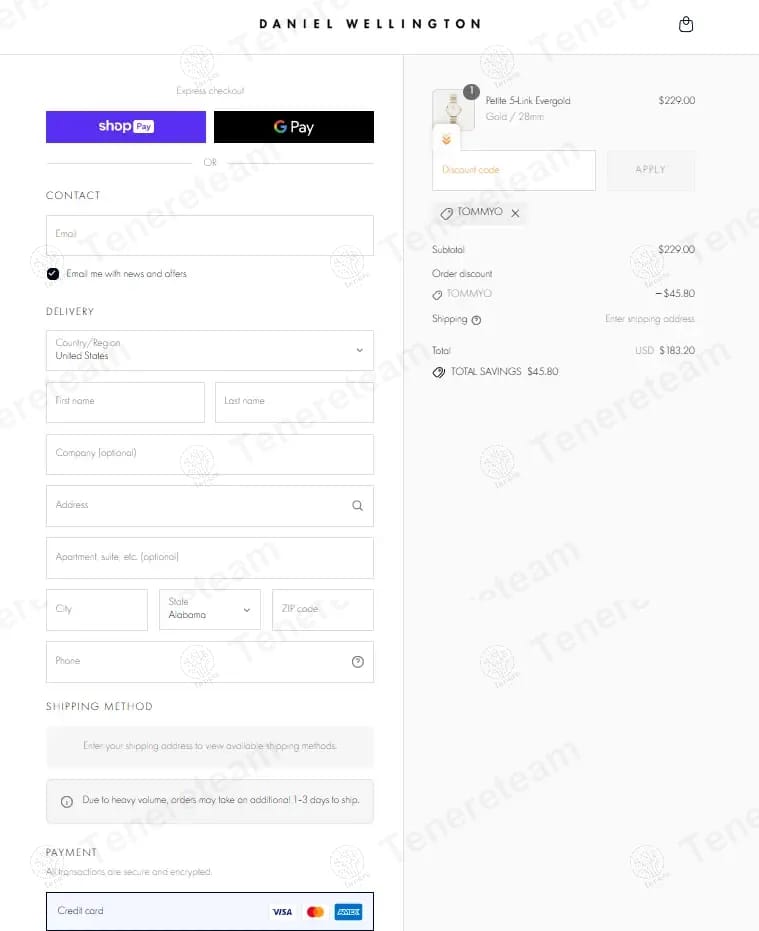 Daniel Wellington APAC coupon code tested July 2026 – Coupons Scout
