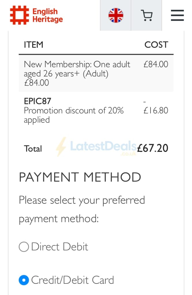 English Heritage coupon code tested September 2026 – Coupons Scout