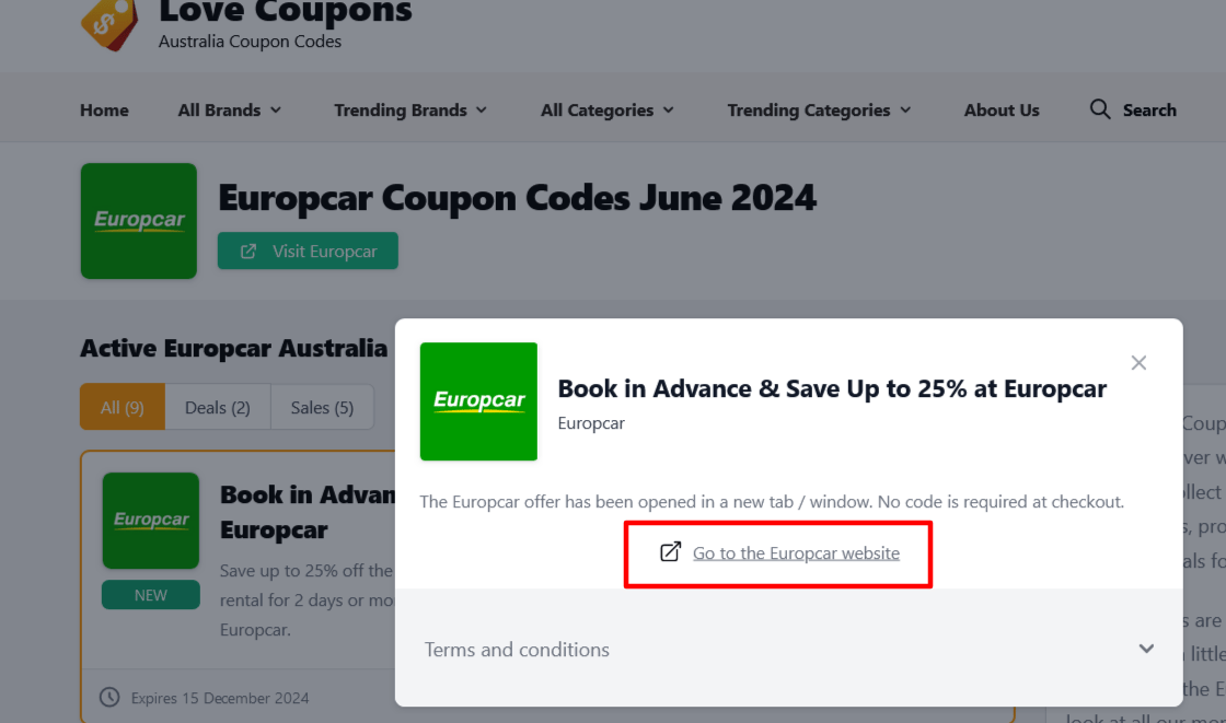 Europcar ES coupon code tested July 2026 – Coupons Scout