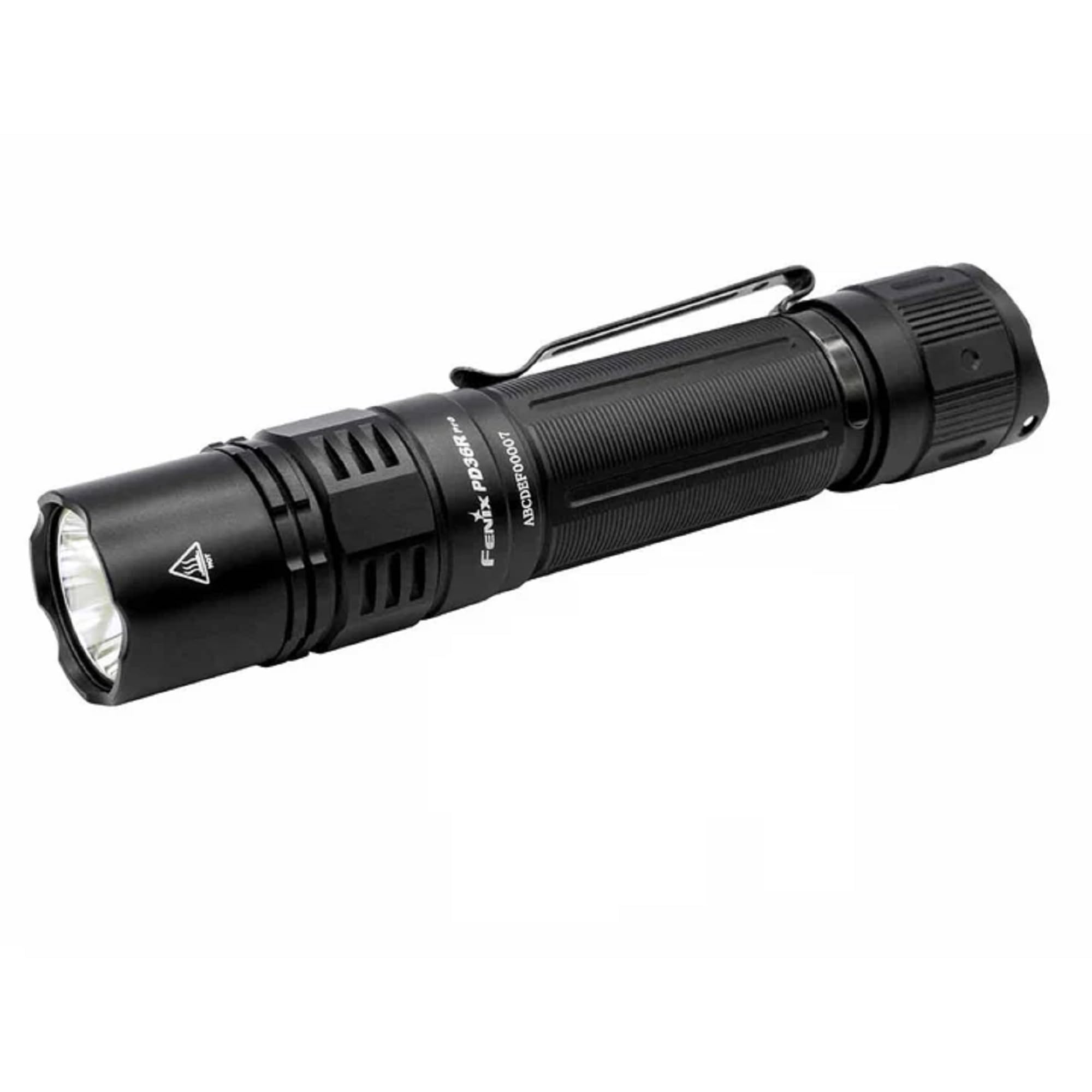 Fenix PD36R Pro tactical LED flashlight 2800 lumens with dual tail switches and 21700 battery