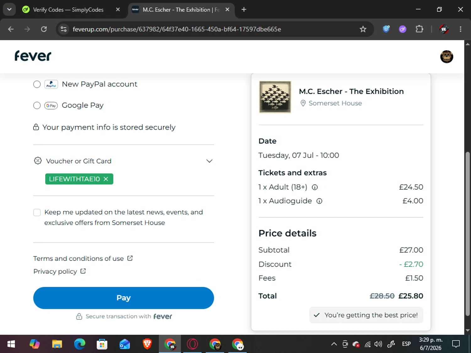 Fever coupon code tested July 2026 – Coupons Scout