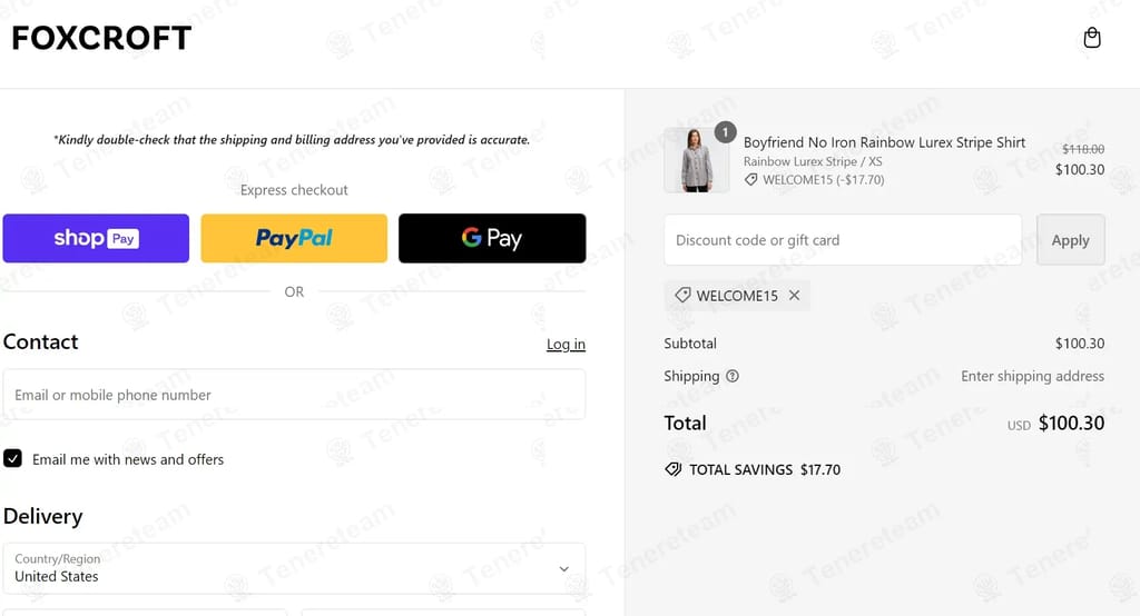 Foxcroft coupon code tested July 2026 – Coupons Scout