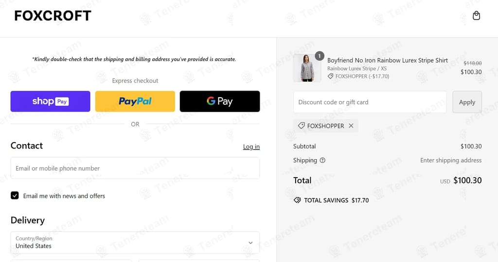 Foxcroft coupon code tested July 2026 – Coupons Scout