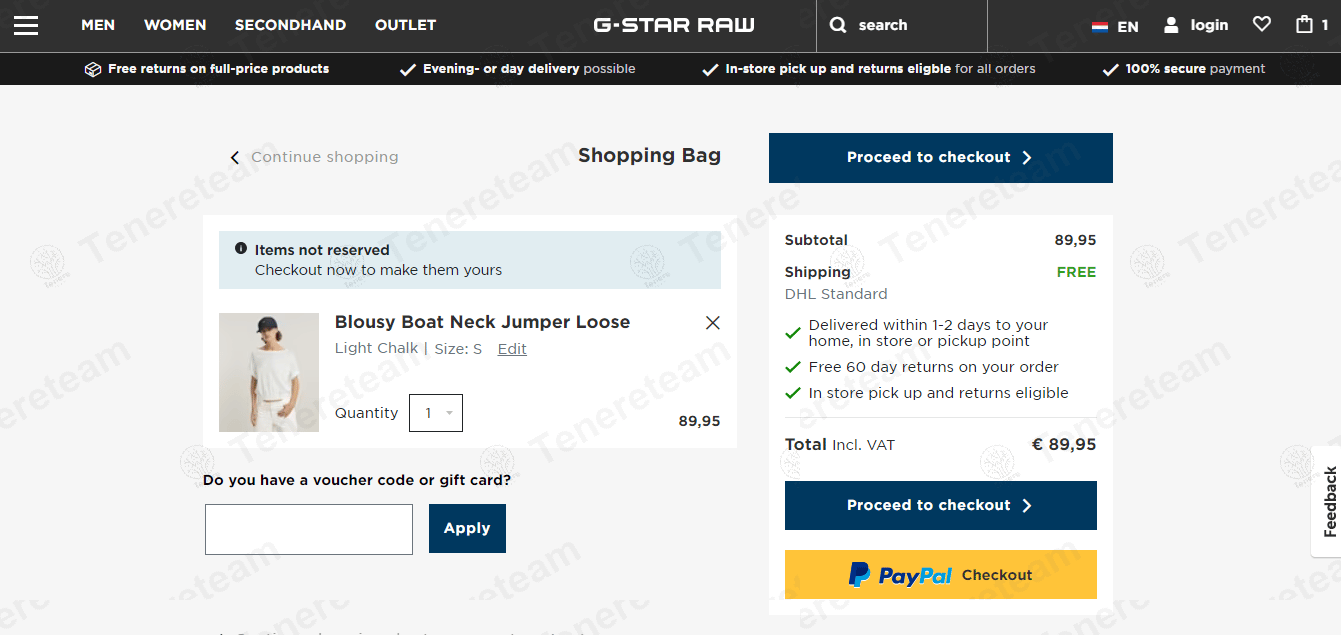 G-Star Raw coupon code tested July 2026 – Coupons Scout