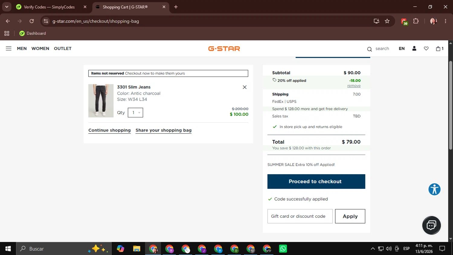 G-Star Raw coupon code tested July 2026 – Coupons Scout