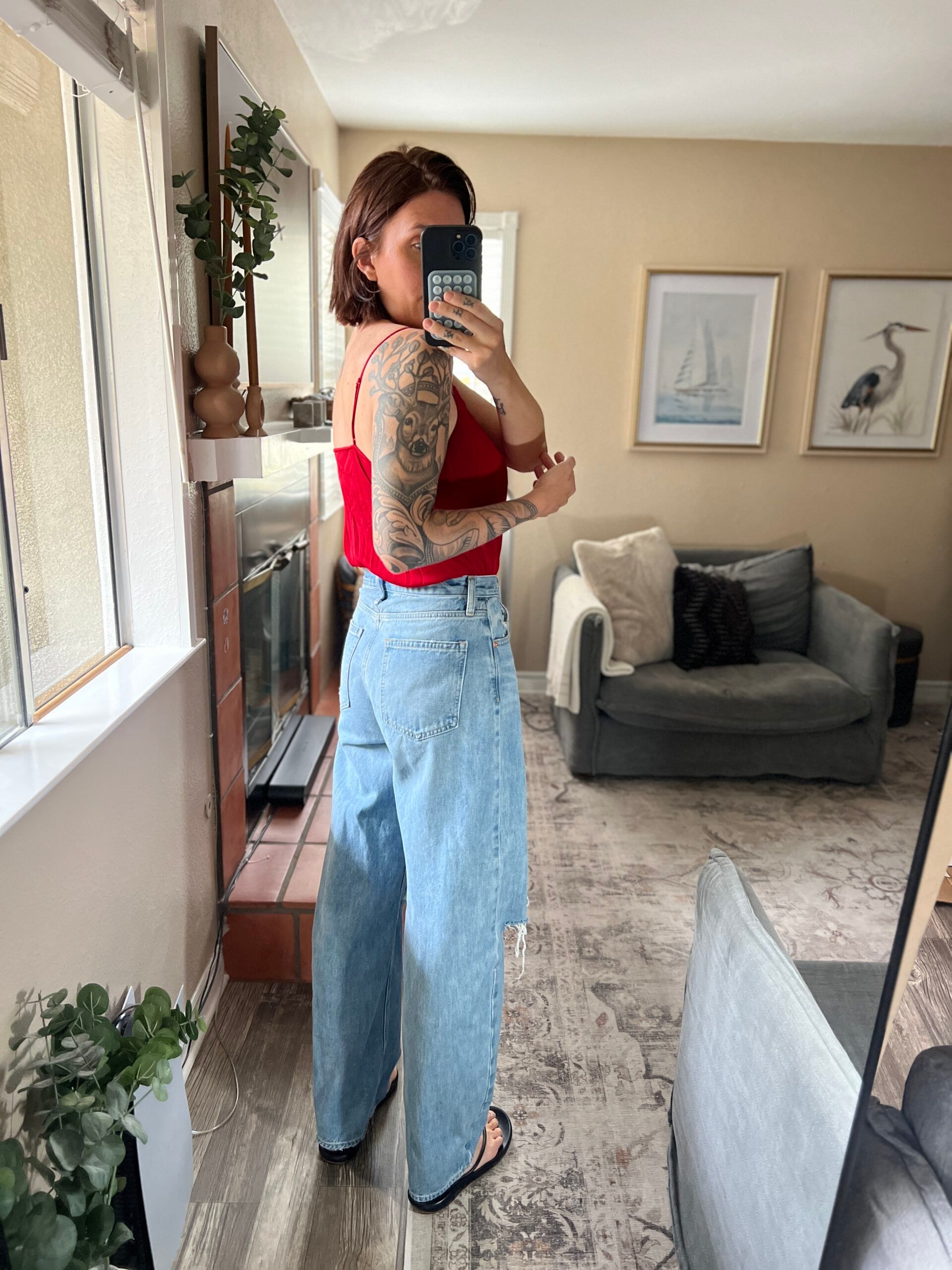 Gap denim jeans lineup showing multiple washes and cuts for style comparison review
