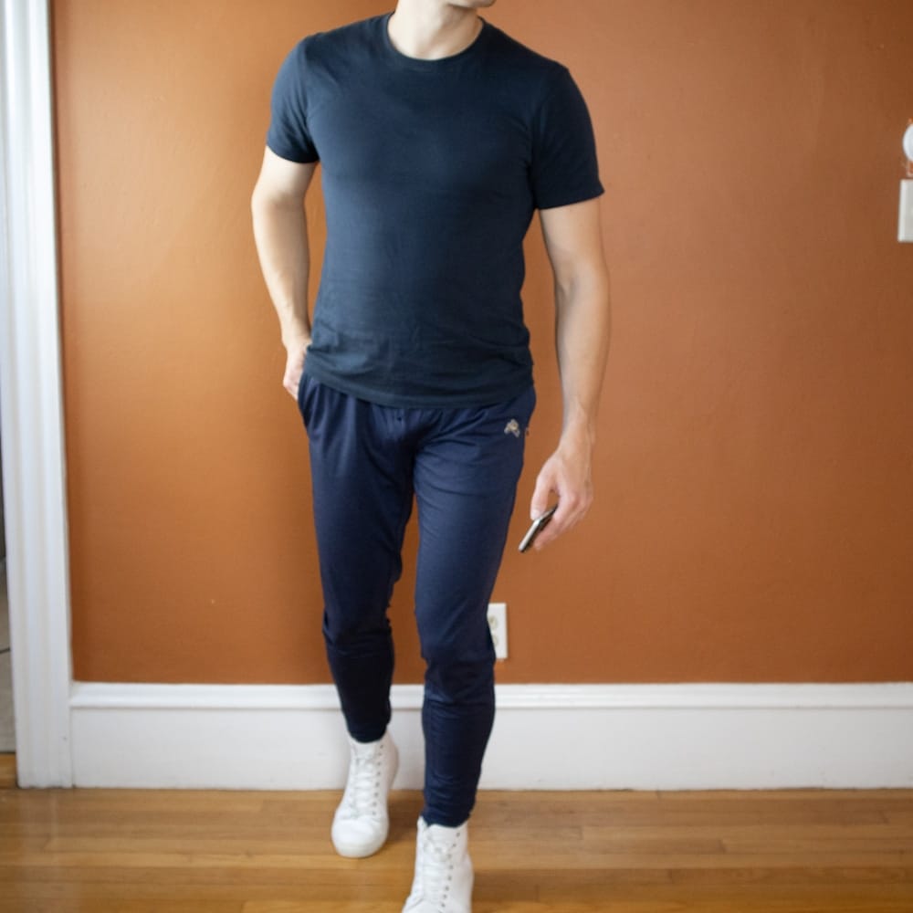 Uniqlo Supima cotton t-shirt showcasing premium fabric quality for durable capsule wardrobe basics