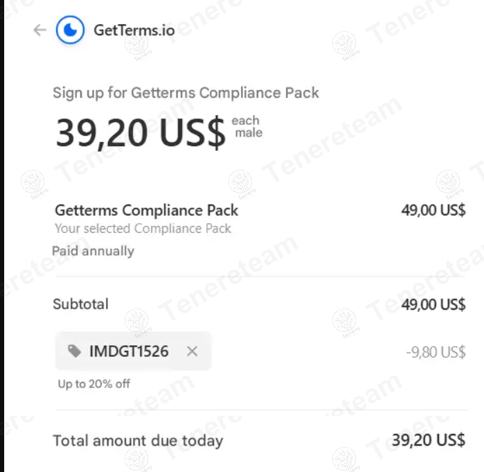 GetTerms coupon code tested July 2026 – Coupons Scout