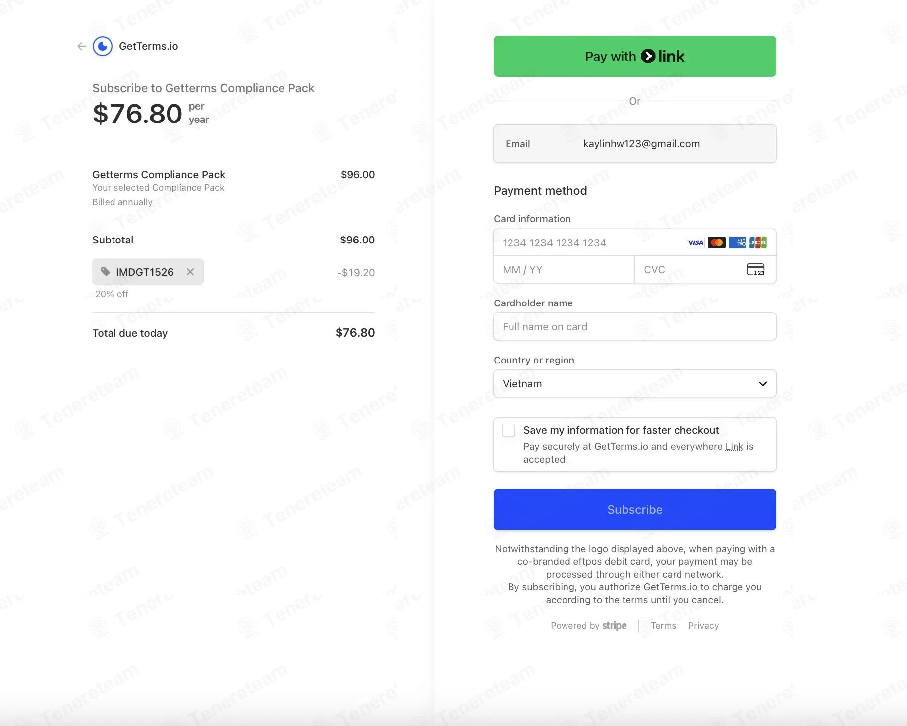 GetTerms coupon code tested July 2026 – Coupons Scout