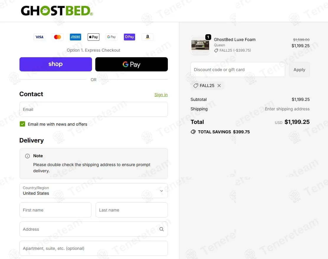 Ghostbed coupon code tested July 2026 – Coupons Scout
