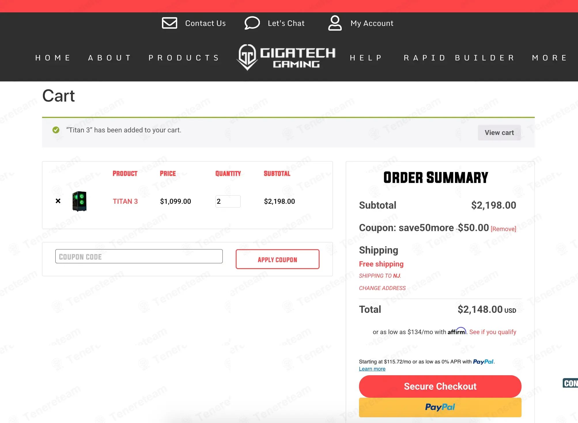 Gigatech Gaming coupon code tested July 2026 – Coupons Scout