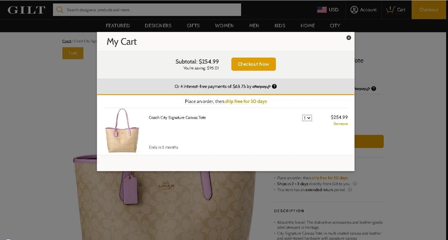 Gilt coupon code tested July 2026 – Coupons Scout