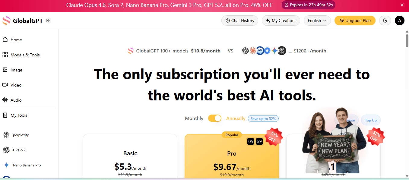 GlobalGPT coupon code tested July 2026 – Coupons Scout