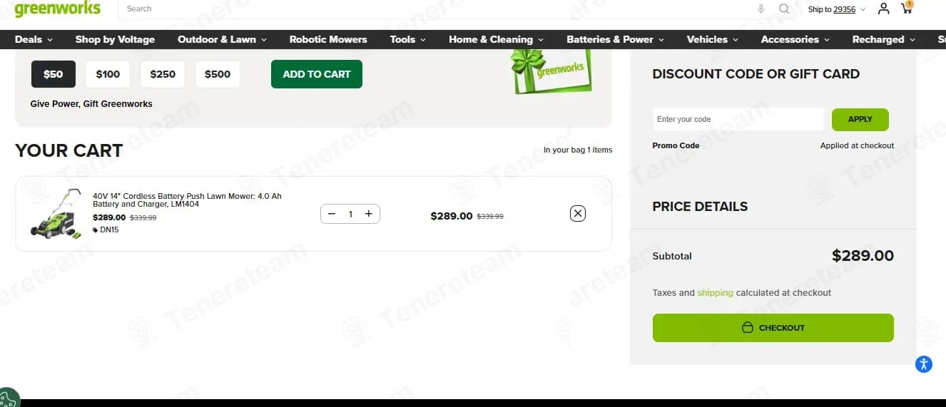 GreenworksTools coupon code tested July 2026 – Coupons Scout