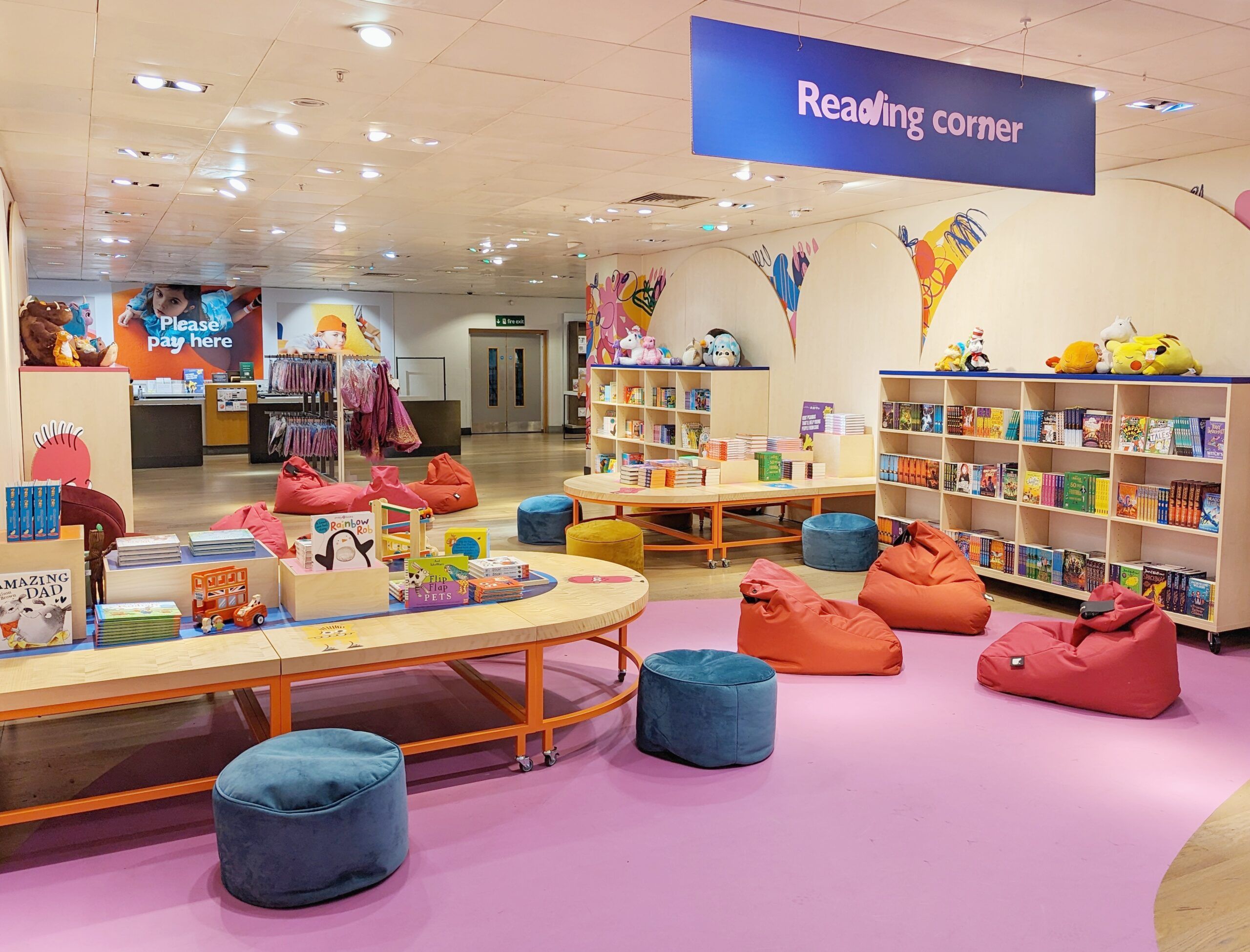 John Lewis Oxford Street flagship kidswear and toy department showing curated premium environment