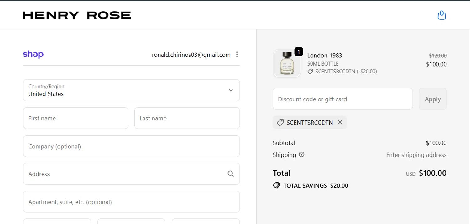 Henry Rose coupon code tested July 2026 – Coupons Scout