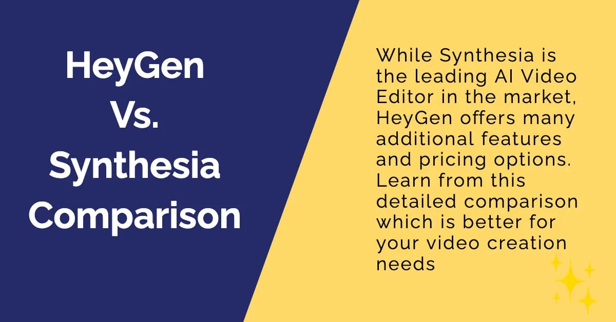 HeyGen versus Synthesia AI video generator side by side comparison for enterprise use