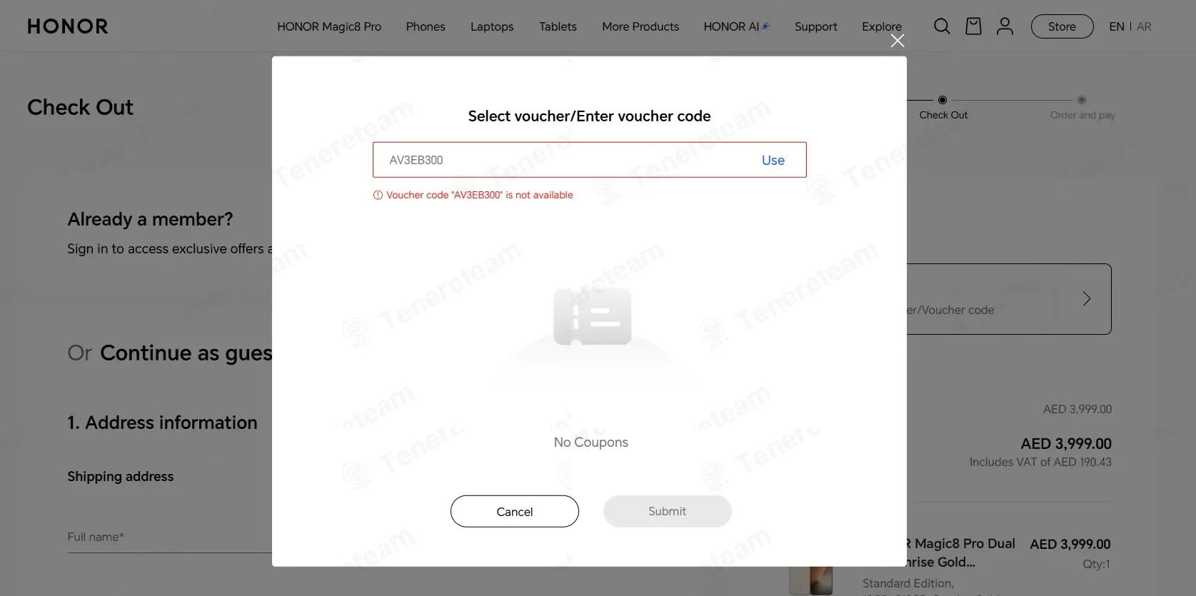 Honor ES coupon code tested July 2026 – Coupons Scout