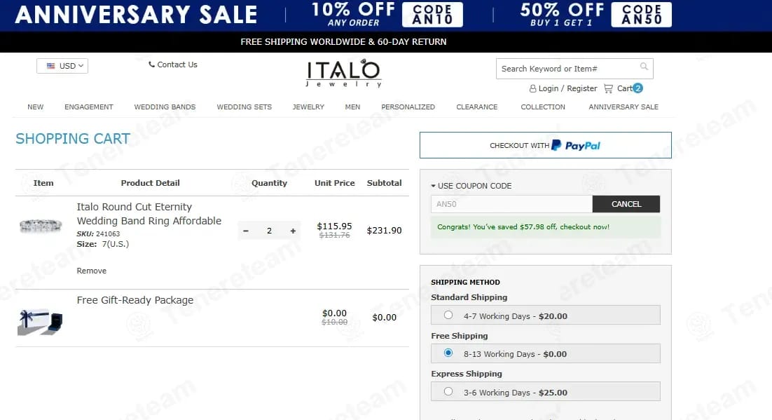 Italojewerly coupon code tested July 2026 – Coupons Scout
