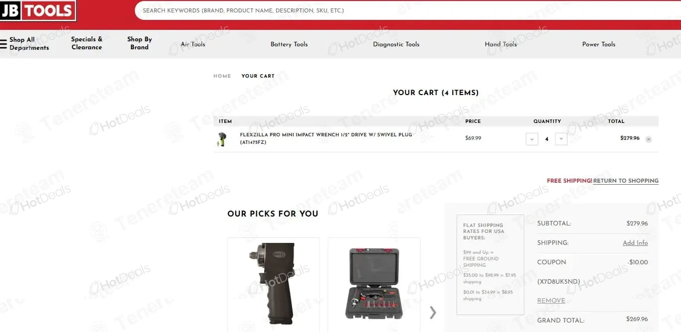 JB Tools coupon code tested July 2026 – Coupons Scout