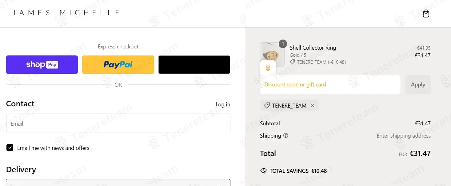 James Michelle coupon code tested July 2026 – Coupons Scout