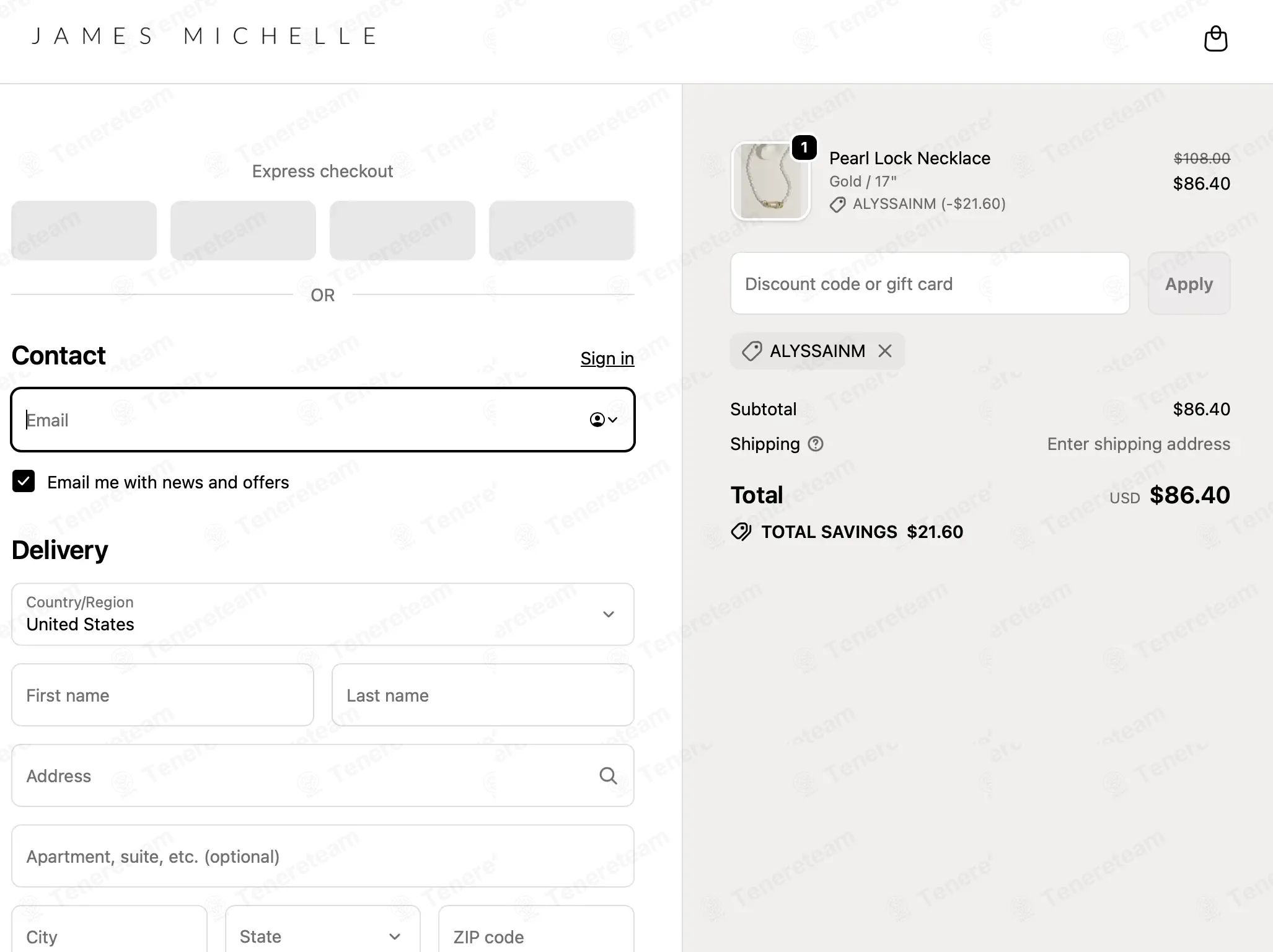 James Michelle coupon code tested July 2026 – Coupons Scout