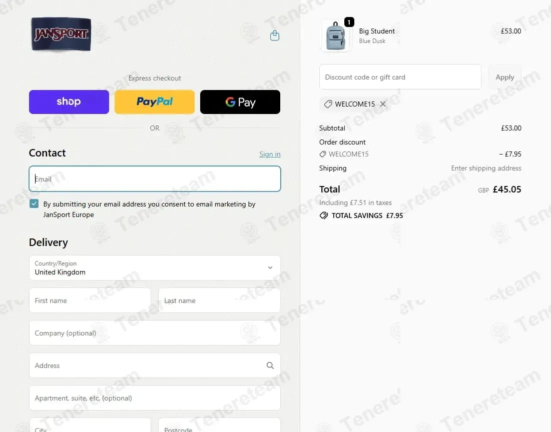 JanSport coupon code tested July 2026 – Coupons Scout