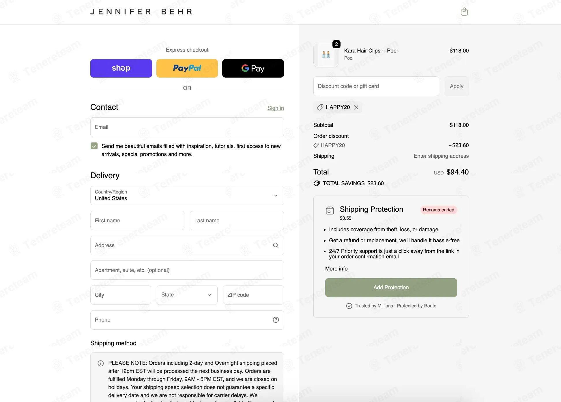 Jennifer Behr coupon code tested July 2026 – Coupons Scout