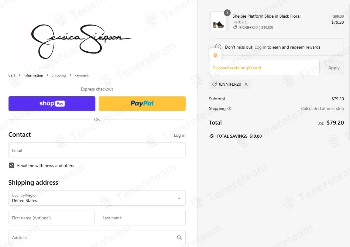 Jessica Simpson coupon code tested July 2026 – Coupons Scout