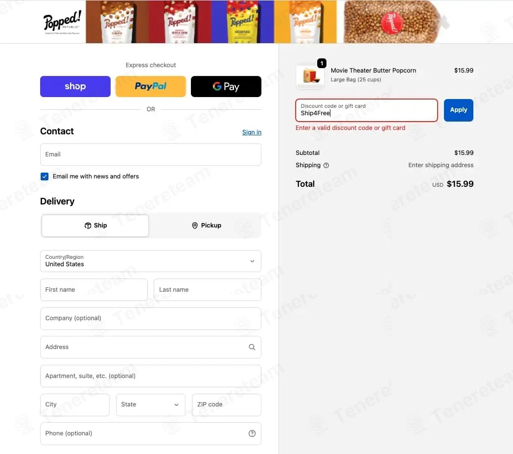Just Popped Popcorn coupon code tested July 2026 – Coupons Scout