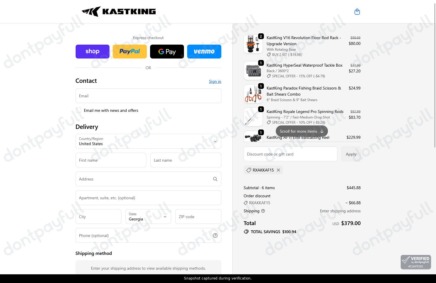 KastKing coupon code tested July 2026 – Coupons Scout
