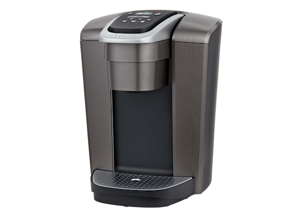 Keurig K-Elite K90 single-serve coffee maker Consumer Reports review image showing sleek countertop design