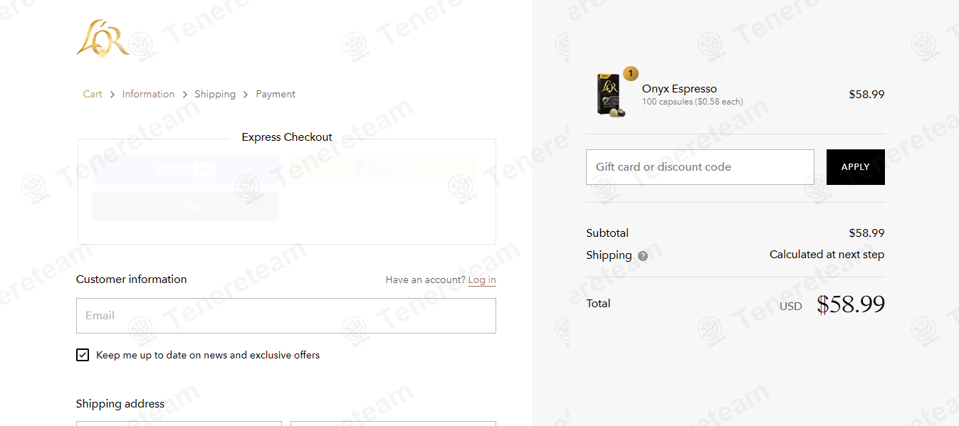 L'OR UK coupon code tested July 2026 – Coupons Scout