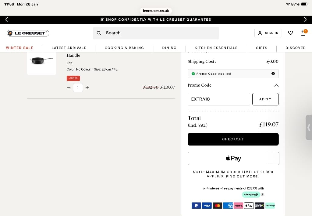 Le Creuset Brazil coupon code tested July 2026 – Coupons Scout