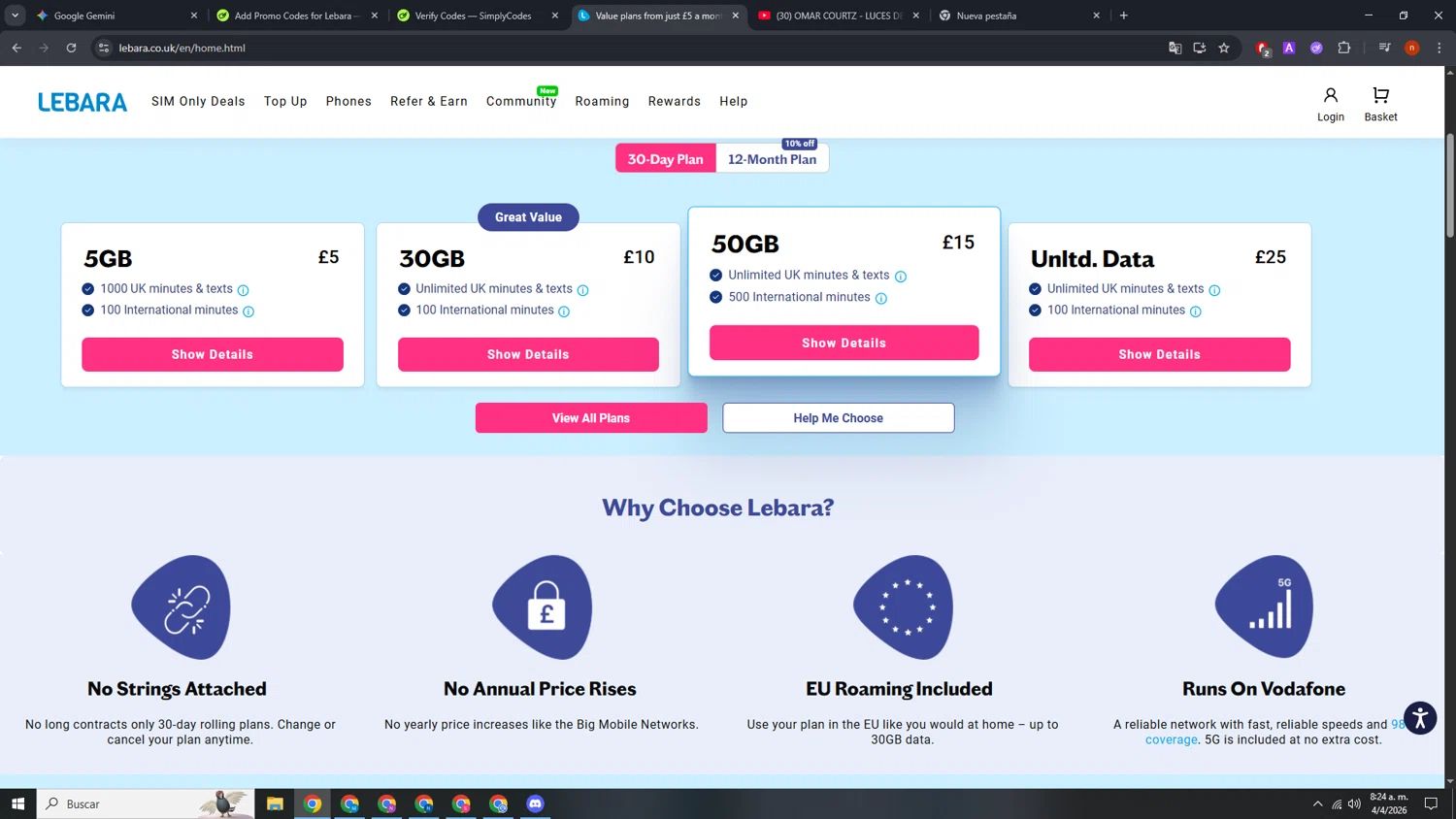 Lebara Mobile coupon code tested September 2026 – Coupons Scout