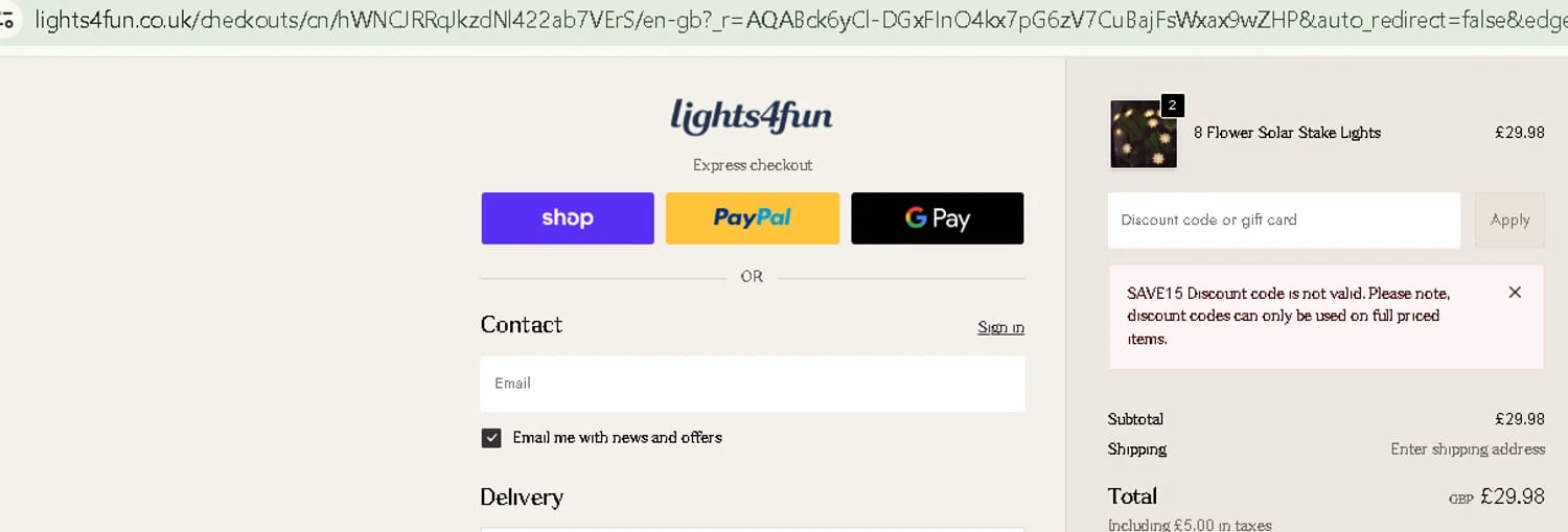 Lights4Fun coupon code tested July 2026 – Coupons Scout