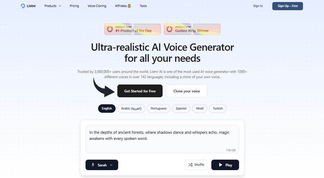Listnr official product July 2026
