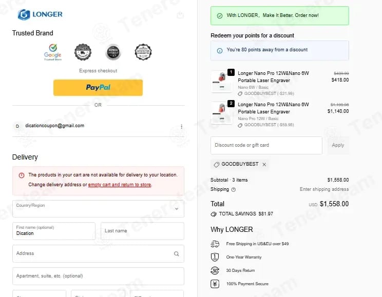 Longer3D coupon code tested July 2026 – Coupons Scout