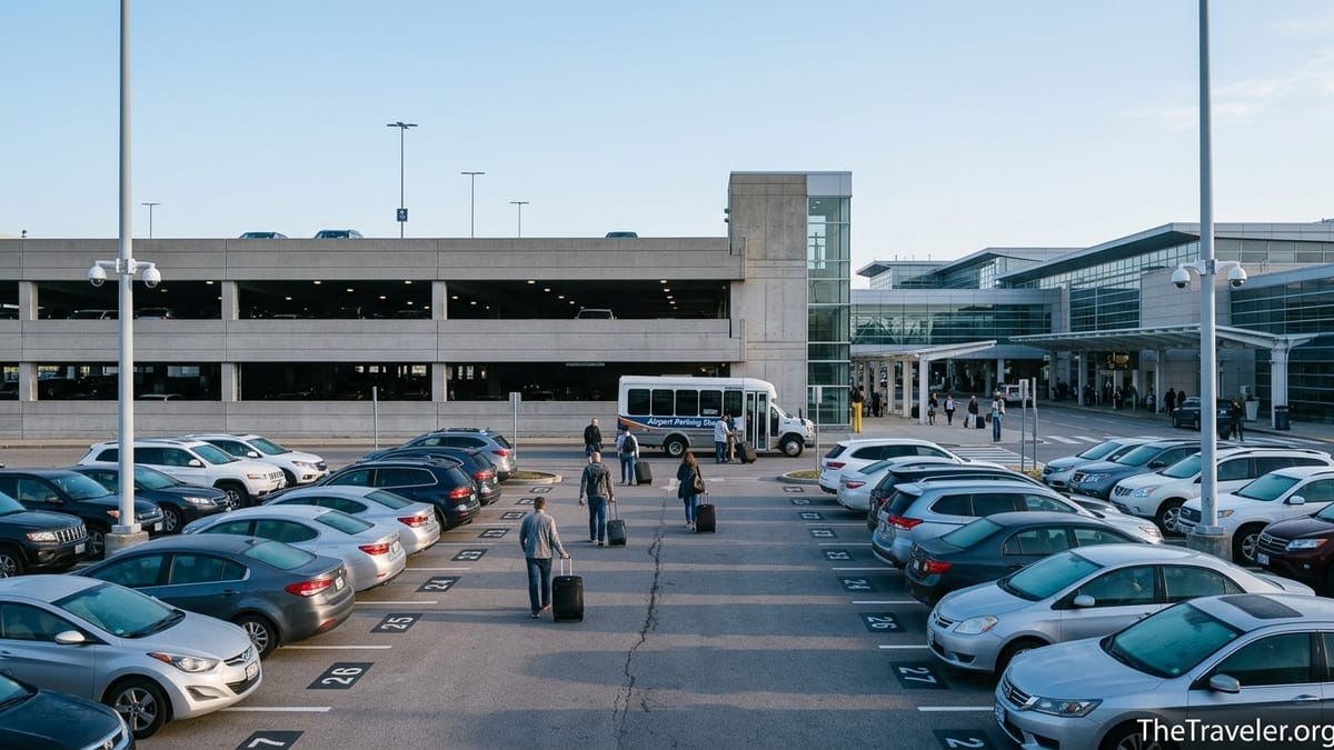Looking4Parking website homepage showing airport parking booking service worldwide