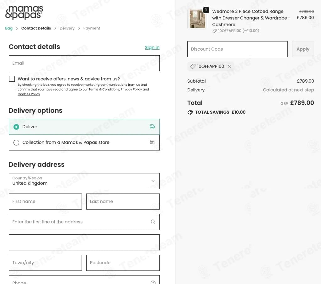Mamas and Papas coupon code tested September 2026 – Coupons Scout